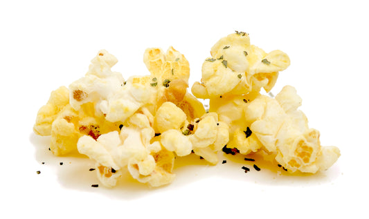 delicious gourmet popcorn with garlic onion and parmesan