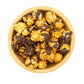 Creamy caramel gourmet popcorn with chocolate and sea salt perfect for best online fundraiser for schools